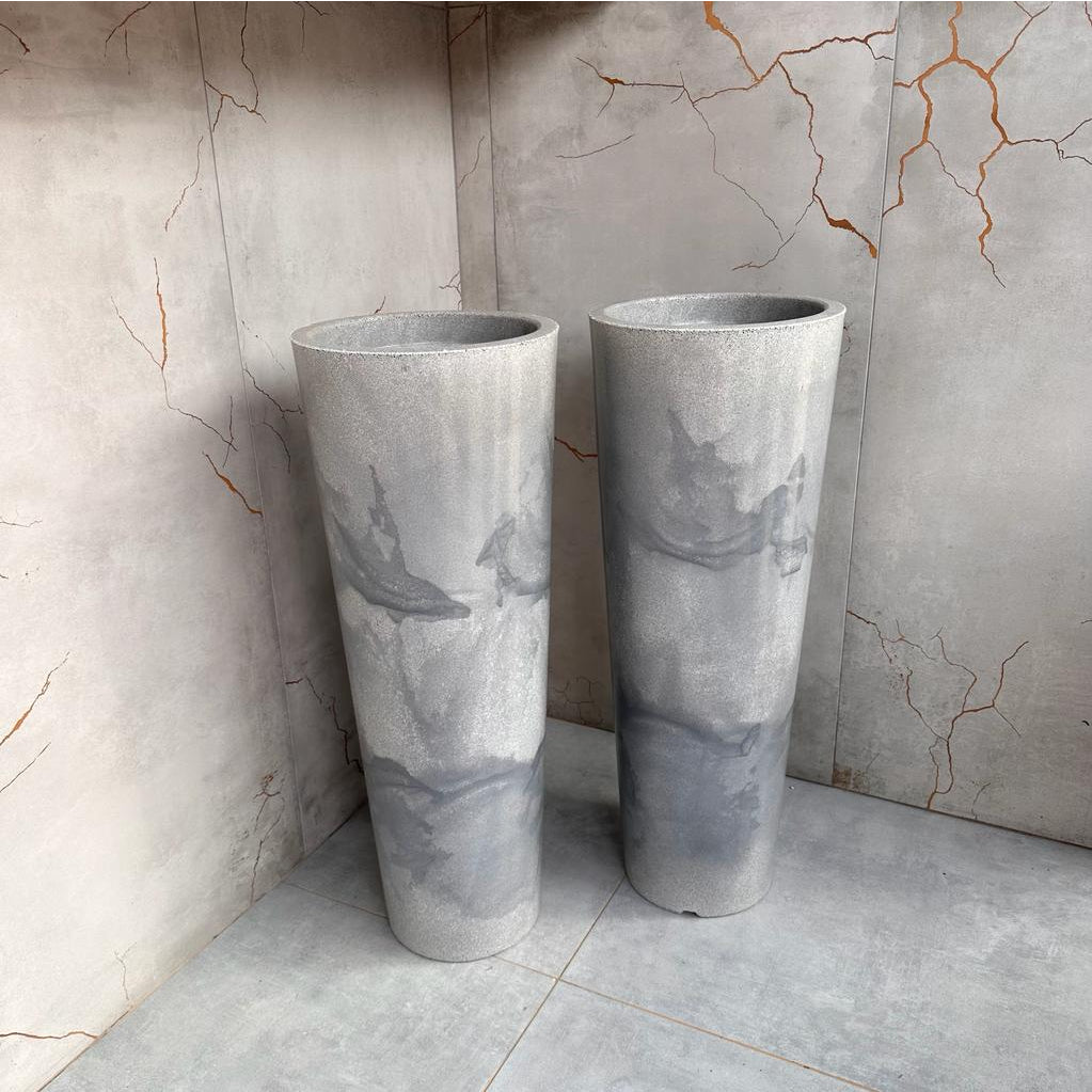 Pack de 2 Maceteros Ibiza Marmolizado