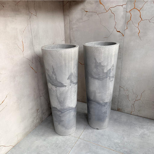 Pack de 2 Maceteros Ibiza Marmolizado