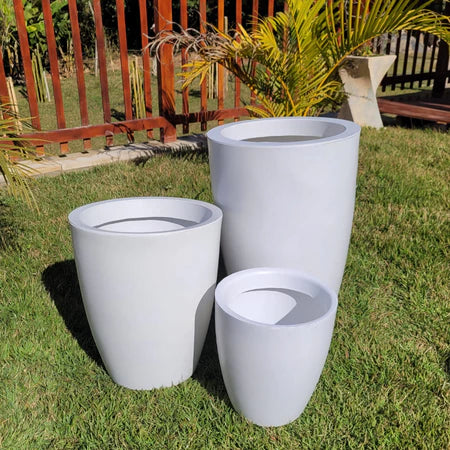 Pack de 3 Maceteros Lisos ¡Ligeros, Resistentes y con Estilo!