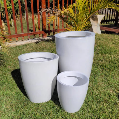 Pack de 3 Maceteros Lisos ¡Ligeros, Resistentes y con Estilo!
